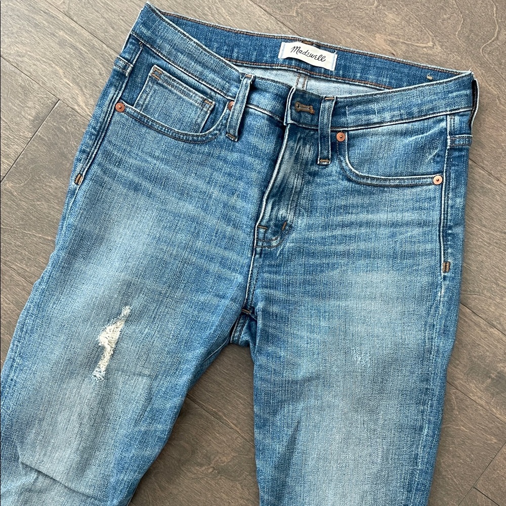 Madewell Distressed Blue Jeans